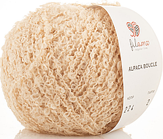 Пряжа Alpaca Boucle Filamo (букле)-224 пряжене молоко