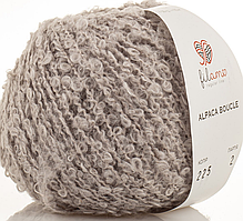 Пряжа Alpaca Boucle Filamo (букле)-225 світло-сірий