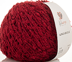 Пряжа Alpaca Boucle Filamo (букле)-233 бордо