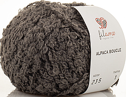 Пряжа Alpaca Boucle Filamo (букле)-235 графіт
