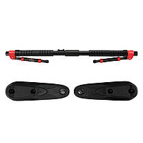 Турнік розсувний Cornix Elite 100-140 см XR-0291 Black/Red, фото 6