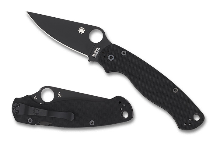 Ніж складаний Spyderco Para Military 2 G-10, Колір: Black/Black, C81GBK2