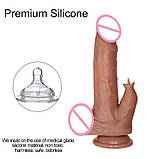 Ділдо 19.5 фалоімітатор Flight of Fancy вібратор на пульті 7 режимів з стимуляцією клітора, фото 3