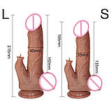 Ділдо 19.5 фалоімітатор Flight of Fancy вібратор на пульті 7 режимів з стимуляцією клітора, фото 4