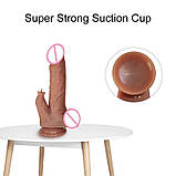 Ділдо 19.5 фалоімітатор Flight of Fancy вібратор на пульті 7 режимів з стимуляцією клітора, фото 6