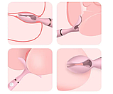 Вібратор пелюстка клиторально вагінальний стимулятор Flight of Fancy для сосків і клітора рожевий, фото 4