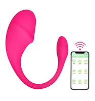 Віброяйце FOLOVE Lola стимулююче яйце з керуванням через додаток рожеве