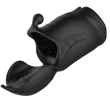 Мастурбатор Piper MX Вібраційний масажер 10 режимів для чоловіків чорний, фото 1