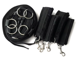 БДСМ Набір зв’язування Flight of Fancy Наручники та манжети на щиколотки, фото 1