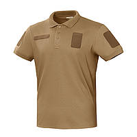 Футболка-поло тактична Ukrarmor Polo Reflex. Cotton. Колір Койот
