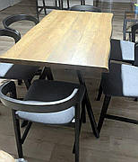 Стіл обідній розкладний в стилі лофт Метрополь Мікс меблі