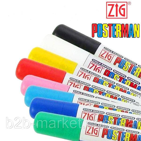 Крейдовий маркер ZIG Posterman водостійкий