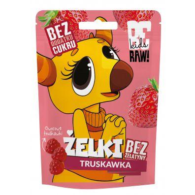 Желейки полуничні без цукру BeRaw Kids, 35 г, фото 1