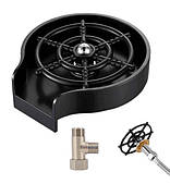 Портативне миття склянок для кухонної раковини Cup Washer JC-04, 14х13 см, чорне (CUP WASHER JC-04)