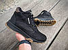 Зимові чоловічі кросівки Reebok black winter з хутром черевики Рібок чорні шкіряні теплі, фото 7