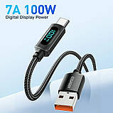Кабель USB Type C to Type A 100W 7A PD Fast Charger (з дисплеєм) Essager для ноутбука, смартфона, планшета, фото 4