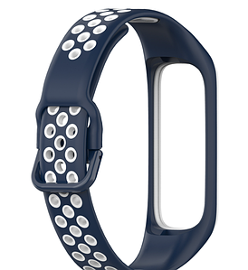 Ремінець DK Silicone Sport Band Nike для Samsung Galaxy Fit2 (R220) (blue/white)