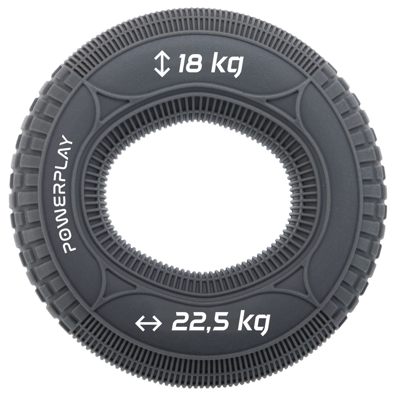 Еспандер кистьовий силіконовий PowerPlay PP-4330 для тренування кисті та зміцнення сили хвата 18-22,5 кг, фото 1