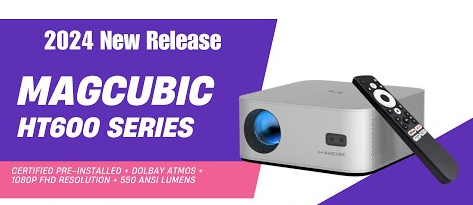 Проектор Magcubic HT600 Silver 4K Dual Wifi 6 4K 550ANSI BT5.2 Новинка 2024 !