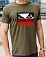 Чоловічі якісні футболки з принтом Поганий хлопчик ММА,бавовняна футболка для боксу розмір S, фото 5