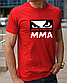 Чоловічі якісні футболки з принтом Поганий хлопчик ММА,бавовняна футболка для боксу розмір S, фото 3