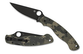 Ніж складаний Spyderco Military 2 Camo G-10, Колір: Black Blade PlainEdge, C36GPCMOBK2