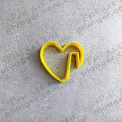 Вирубка для пряника на чашку Сердечко