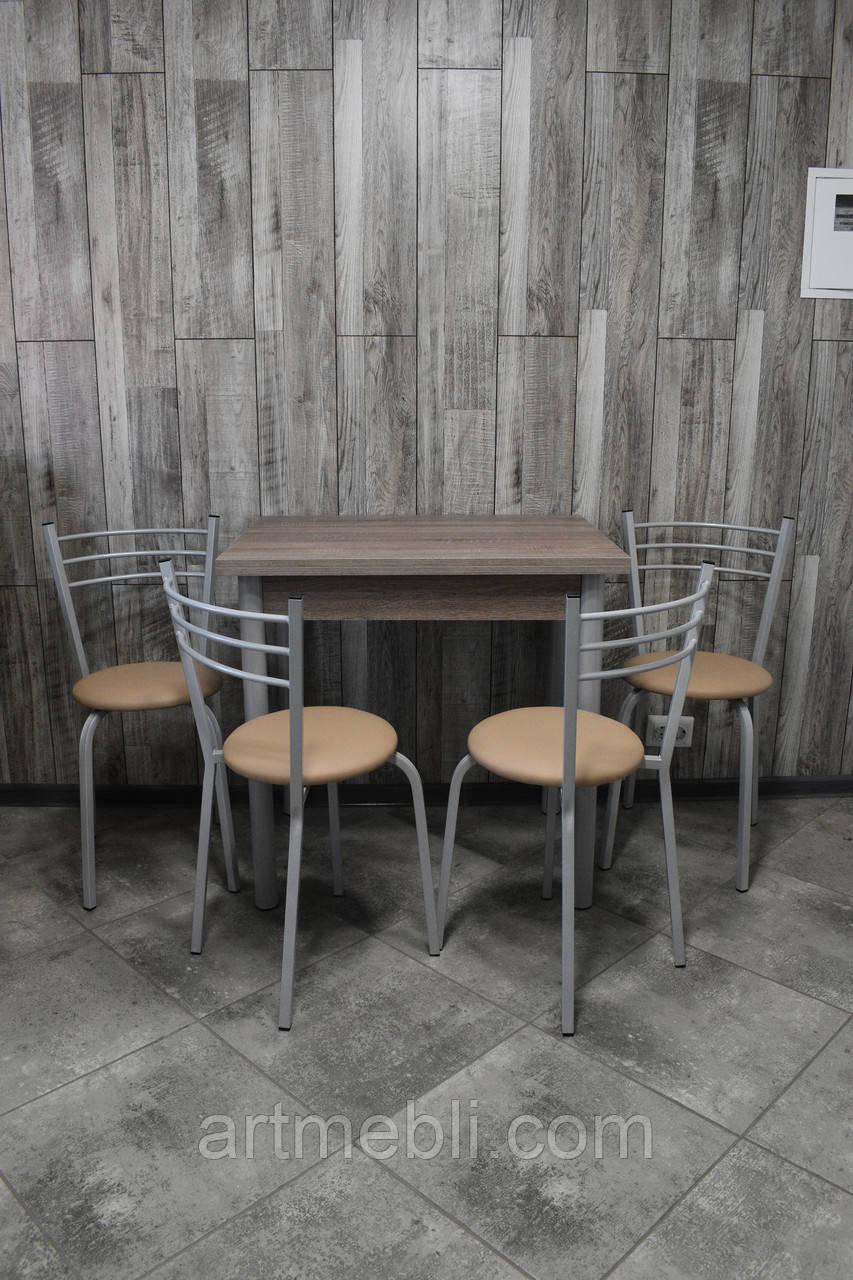 Кухонний комплект (стіл + 4 стільці), фото 1