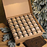 Набір куль ялинкових "Оксамит" 18 шт. Нюдовий Бежевий D-8см. Подарунковий набір ялинкових кульок Кульки на ялинку, фото 2