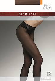 Колготи жіночі з кружевним поясом з силіконом Marilyn EROTIC 30 VITA BASSA 2,3,4