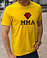 Чоловічі футболки MMА, бавовняна футболка з принтом ММА діамант, розмір S, фото 3