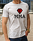 Чоловічі футболки MMА, бавовняна футболка з принтом ММА діамант, розмір S, фото 4