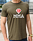 Чоловічі футболки MMА, бавовняна футболка з принтом ММА діамант, розмір S, фото 5