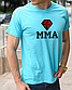 Чоловічі футболки MMА, бавовняна футболка з принтом ММА діамант, розмір S, фото 7