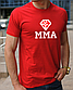 Чоловічі футболки MMА, бавовняна футболка з принтом ММА діамант, розмір S, фото 2