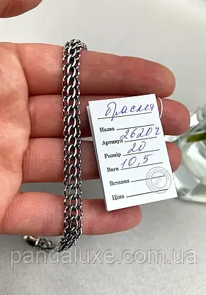 Браслет срібний з чорнінням Пітон, ширина 7 мм, фото 5