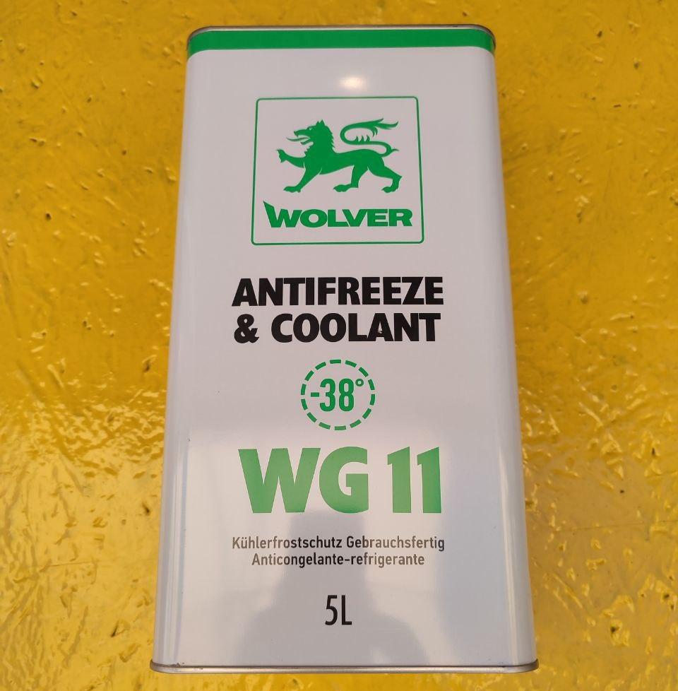 Антифриз WOLVER WG11 зелений 5л