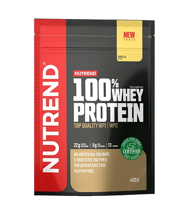 Протеин Nutrend 100 % Whey Protein 400 g Vanilla, фото 1