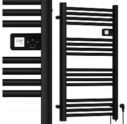 Сушарка для рушників електрична з термостатом Maltec 500Вт Чорна (Польща)