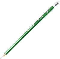 Простий олівець з гумкою (НВ, асортимент кольорів) Buromax Color BM.8501