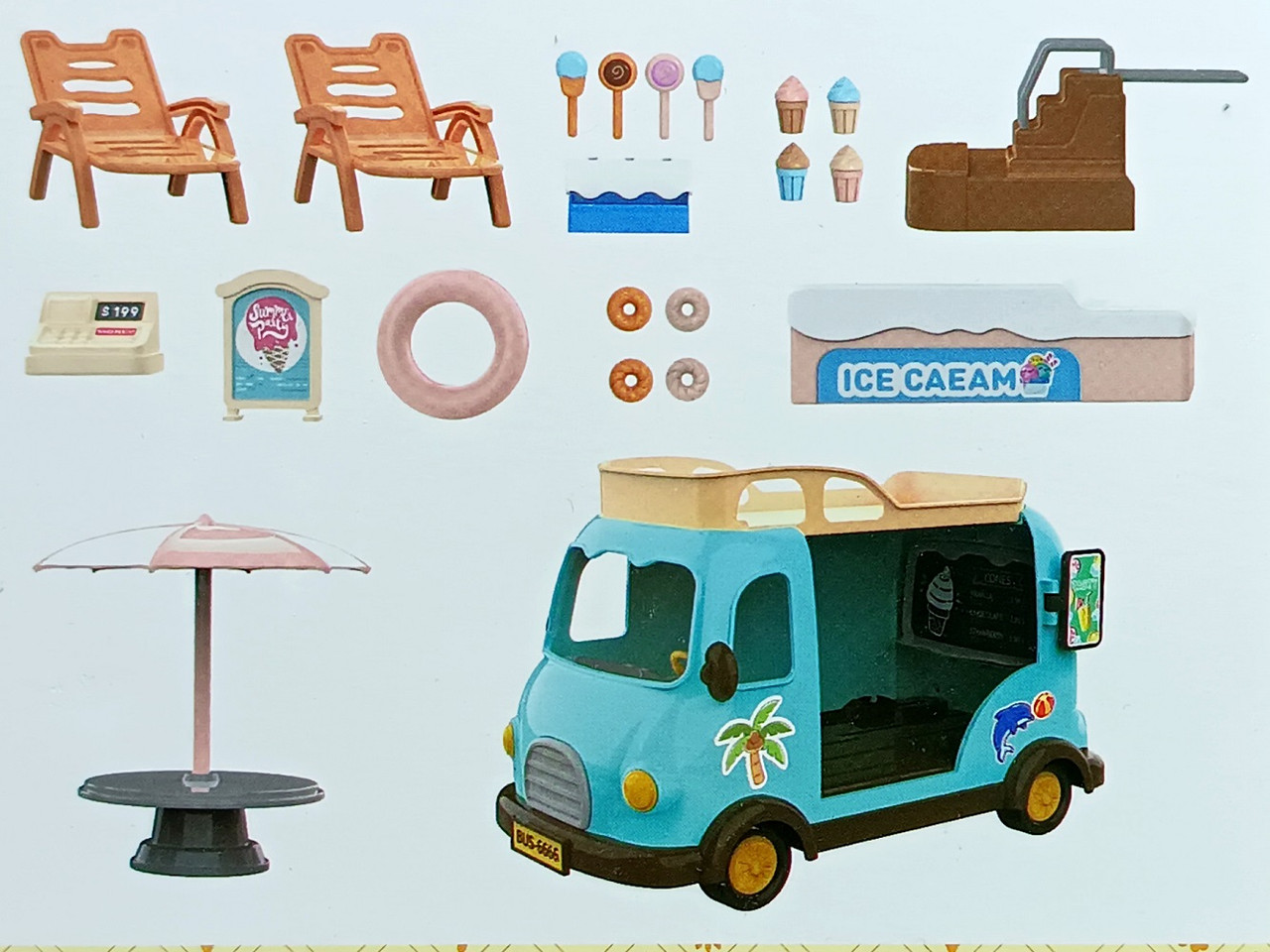 Ігровий набір Star toys Автобус «Stomle family» фургон із морозивом C02, фото 1