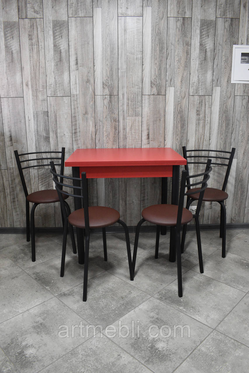 Кухонний комплект (стіл + 4 стільці), фото 1