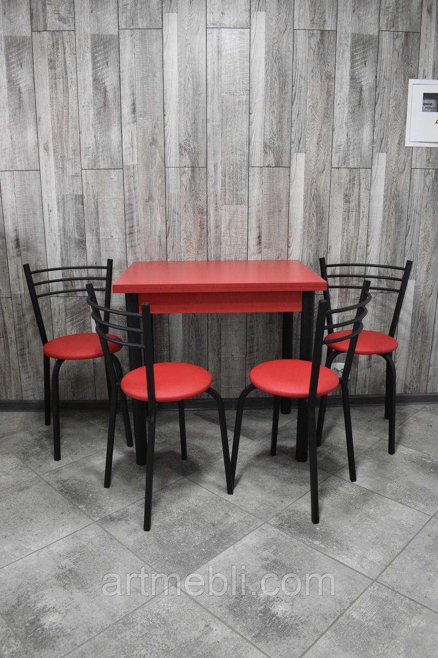 Кухонний комплект (стіл + 4 стільці), фото 1