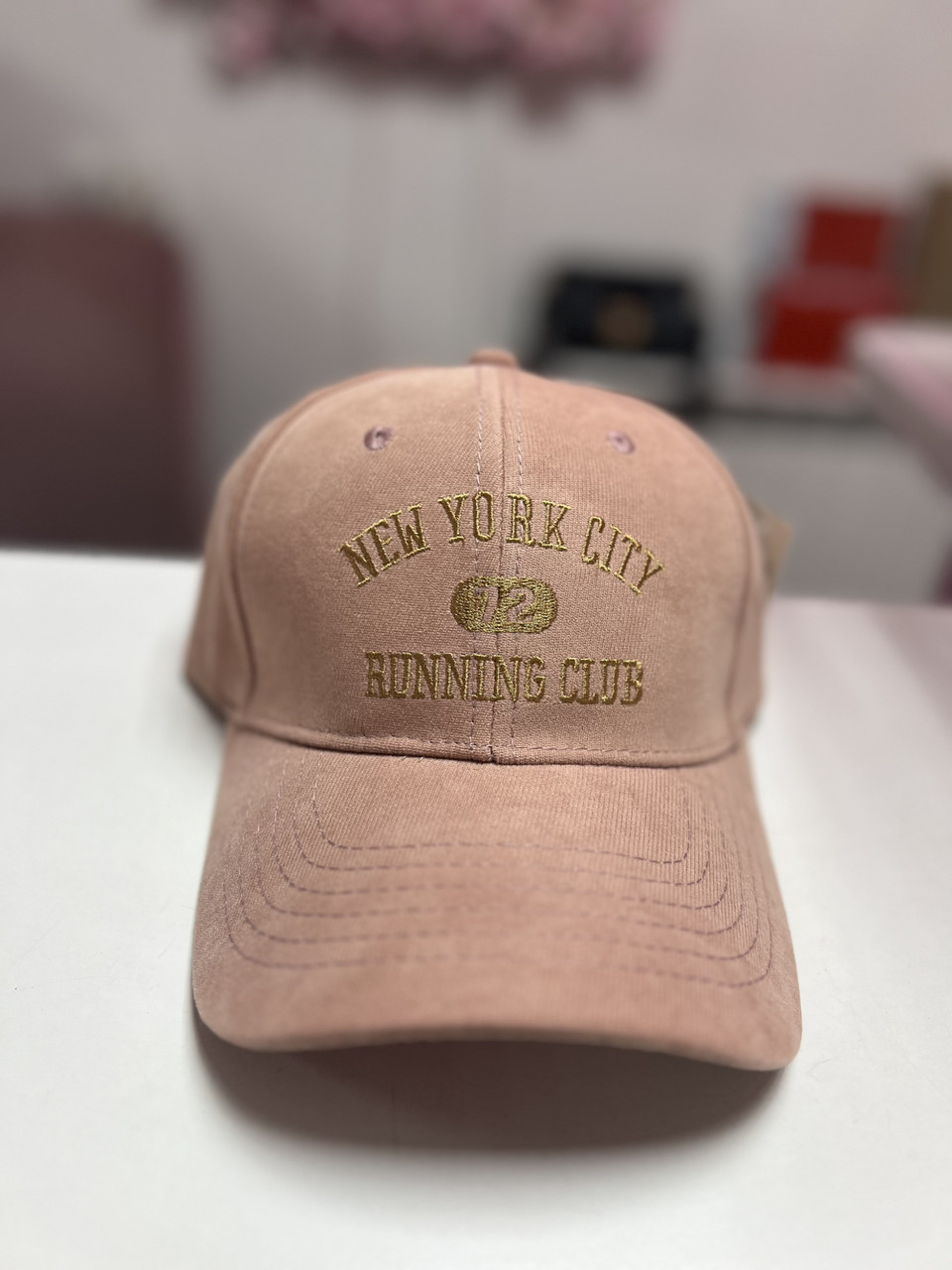 Кепка рожева з написом, фото 1