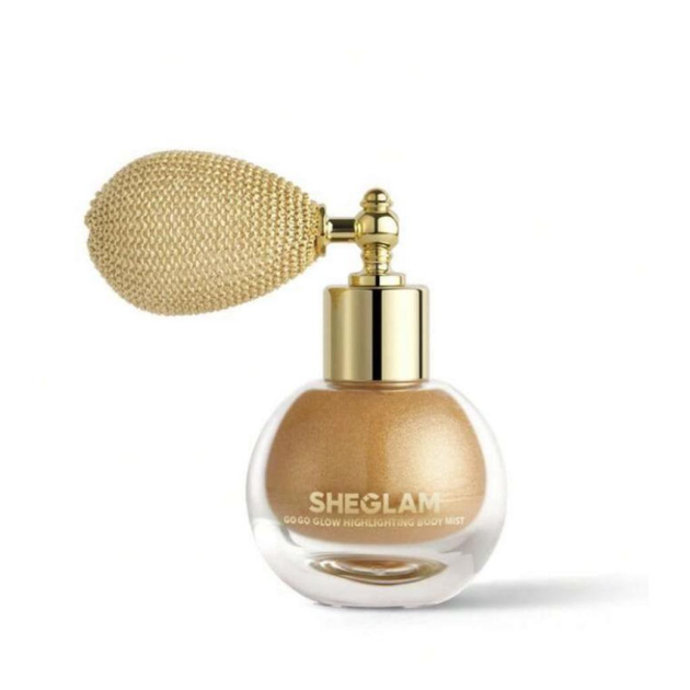 Хайлайтер для обличчя і тіла у спреї Sheglam Go Go Glow Highlighting Body Mist 10 г Gilded Glow