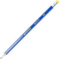 Простий олівець з гумкою (НВ, пластиковий) Buromax Jobmax BM.8514