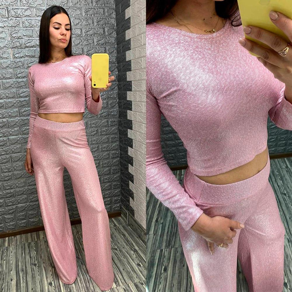 Стильний трикотажний костюм 42 розмір, фото 1