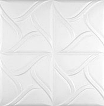 Плита стельова "Romstar" 500х500 біла. 77 (1упак.2 м2)