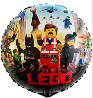 Фольгований круглий повітряний шар Лего LEGO 18" 45 см
