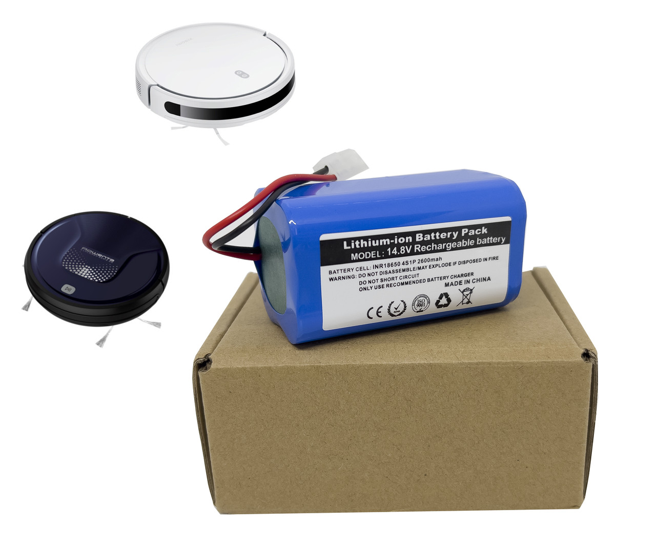 Літієва батарея для робота-пилососа Xiaomi Essential MJSTG1, Rowenta, Tefal Explorer Series 20, Mijia G1 14,8 В 2600 мАг, фото 1